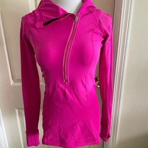 Lululemon pullover top with half zip and hood